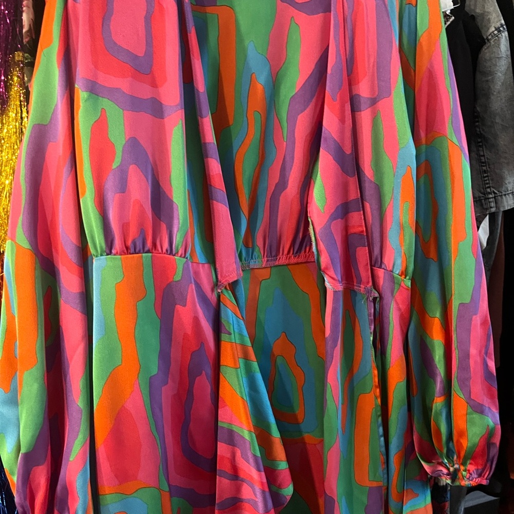 Vibrant Multicolor Patterned Dress (NEW)